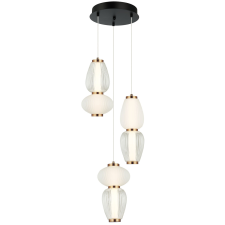 Viokef Shiny fehér-átlátszó LED függesztett lámpa (VIO-4304100) LED 1 izzós IP20 világítás