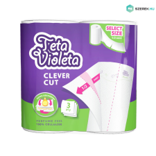 Violeta háztartási papírtörlő PIKNIK CLEVER CUT 3 rétegű, 2 tekercs higiéniai papíráru
