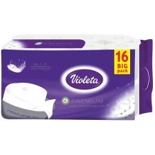 Violeta prémium toalettpapír 3 rétegű illatmentes, 16 darab higiéniai papíráru