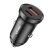 Vipfan C03 autós töltő USB-A + USB-C, 20W, PD + QC 3.0 fekete (C03-black)