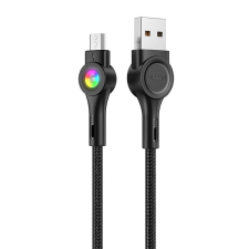 Vipfan Colorful X08 USB-A apa - MicroUSB-B apa 2.0 Adat és töltő kábel - Fekete (1.2m) kábel és adapter