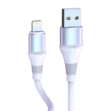 Vipfan USB és Lightning kábel Vipfan Colorful X08, 3A, 1.2m (fehér) kábel és adapter