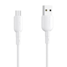 Vipfan USB és Micro USB kábel Vipfan Colorful X11, 3A, 1m (fehér) kábel és adapter