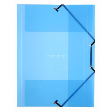 VIQUEL Gumis mappa, 15 mm, PP, A4, VIQUEL &quot;Propyglass&quot;, kék mappa