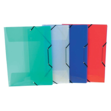 VIQUEL Gumis mappa, 30 mm, PP, A3,  "Propyglass", vegyes színek mappa
