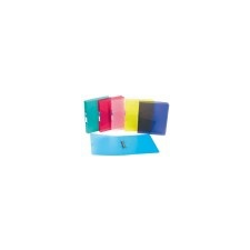 VIQUEL Gyûrûs dosszié, 4 gyûrû, 35 mm, A4, maxi, PP, cserélhetõ címke, VIQUEL Propyglass, kék gyűrűskönyv