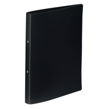VIQUEL Gyűrűs könyv, 2 gyűrű, 25 mm, A4, PP, VIQUEL "Essentiel", fekete gyűrűskönyv