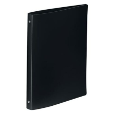 VIQUEL Gyűrűs könyv, 4 gyűrű, 25 mm, A4, PP, VIQUEL "Essentiel", fekete gyűrűskönyv