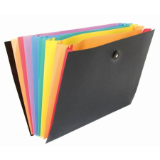 VIQUEL Harmonikamappa, PP, 8 rekeszes, VIQUEL Rainbow Class, fekete (IV110087) irattartó