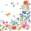 Virág Blossom Border szalvéta 20 db-os 33x33 cm