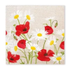  Virág Daisies Poppies szalvéta 20 db-os, 33x33 cm FSC