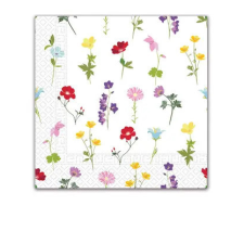 Virág Flowers Field, Virág szalvéta 20 db-os, 33x33 cm FSC party kellék