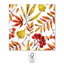 Virág Levél Fallen Leaves szalvéta 20 db-os 33x33 cm FSC party kellék
