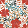 Virág Pipacs Wild Flowers szalvéta 20 db-os 33x33 cm