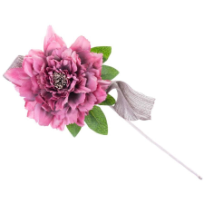  Virág pünkösdirózsa, fehér, szár, csom. 6 db karácsonyi dekoráció