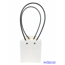  Virág táska kicsi kocka - Fehér dekorációs kellék