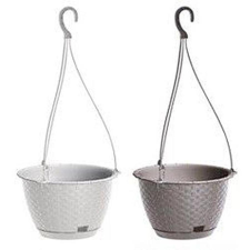  Virágcserép RATOLLA 240mm fehér akasztós kerti tárolás