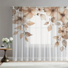  Virágmintás fényáteresztő függöny szett (2 db) – 132 x 241 cm AF2555713-132 lakástextília
