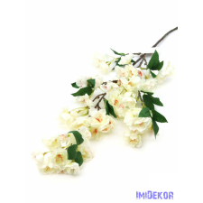  Virágos ág 85cm - Tört fehér dekoráció