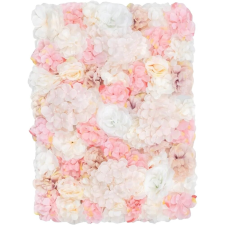  Virágos falpanelek, elegáns bel- és kültéri dekoráció, 12 darabos készlet, rózsaszín dekoráció