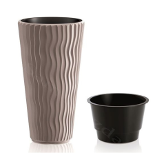  Virágváza magas, henger 40 x 71 cm DPSP400 MOKKA dekoráció