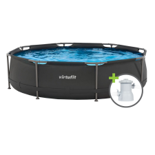 VirtuFit Fémvázas medence vízszűrővel 305x76cm medence