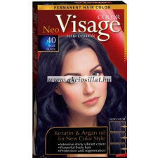 Visage Color Krémhajfesték 40. Kékes Fekete hajfesték, színező