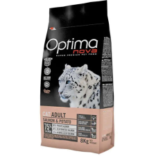 Visán Optimanova Felnőtt Macskatáp - Lazac & Burgonya - Gabona Nélkül - 16 kg macskaeledel