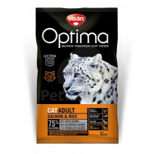 Visán Optimanova Visán Optimanova Cat Adult Salmon & Rice 8 kg macskaeledel