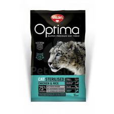 Visán Visán Optimanova Cat Sterilised Chicken & Rice 2 kg macskaeledel