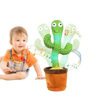  Visszabeszélő kaktusz – USB- énekel, táncol, zenél, elismétli amit mondasz neki plüssfigura