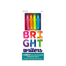  Visszahúzható színes tollak Bright Writers - 6 db-os készlet toll