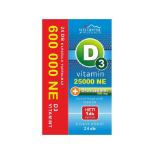  Vita Crystal D3-vitamin 25 000NE heti 1 kapszula 800 mg Glükozamin 6 hónapos kiszerelés vitamin és táplálékkiegészítő