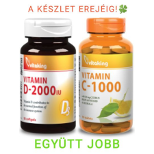 VitaKing C-1000 tabletta + D3 2000 vitamin Duo pack Vitaking vitamin és táplálékkiegészítő