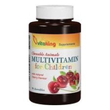 VitaKing Gyerek meggyes multivitamin rágótabletta Vitaking vitamin és táplálékkiegészítő