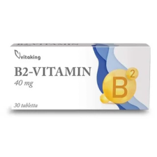 Vitaking Kft. Vitaking B2-vitamin (Riboflavin) 40 mg 30db vitamin és táplálékkiegészítő