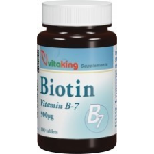 Vitaking Kft. Vitaking Biotin 900mcg B-7 (100) tabletta vitamin és táplálékkiegészítő