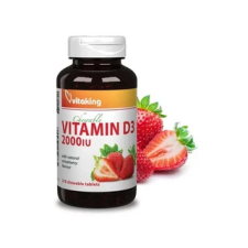 Vitaking Kft. Vitaking D3-vitamin 2000 NE eper ízű rágótabletta 210 db vitamin és táplálékkiegészítő