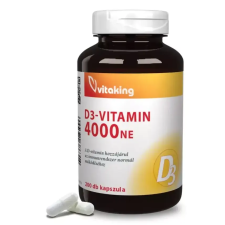 Vitaking Kft. Vitaking D3-vitamin 4000NE kapszula 200db vitamin és táplálékkiegészítő