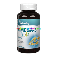 VitaKing Omega-3 Kids 500mg - 100 gélkapszula - Vitaking vitamin és táplálékkiegészítő