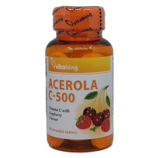 VitaKing Vitamin C-500 Acerola rágótabletta 40db vitamin és táplálékkiegészítő
