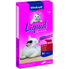 Vitakraft Cat Liquid Snack - jutalomfalat szósz (marha,inulin) macskák részére (6x15g) jutalomfalat macskáknak