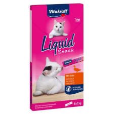  VitaKraft Cat Liquid Snack Kacsa + Béta-Glükán - 6x15g jutalomfalat macskáknak