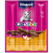  Vitakraft Cat Stick Jutalomfalat Mini Szárnyas & Máj 3x6g jutalomfalat macskáknak