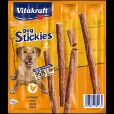 Vitakraft Dog Stickies - jutalomfalat (baromfi) kistestű kutyák részére (4x11g) jutalomfalat kutyáknak