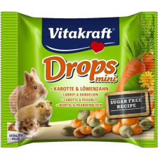 Vitakraft Drops Mini | Jutalomfalat rágcsálóknak | Sárgarépa-pitypang - 40 g rágcsáló eledel