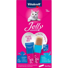 Vitakraft Jelly lovers zselés jutalomfalat lazaccal 6x15g -macskák részére 6x15g jutalomfalat macskáknak