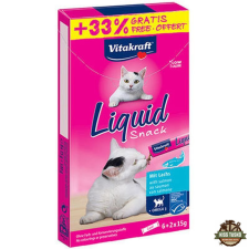 Vitakraft Macska Folyékony Jutalomfalat Omega-3 &amp; Lazaccal 6x15g + 33% ajándék jutalomfalat macskáknak