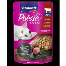Vitakraft Poésie Déli Sauce - nedvestáp (marhával) macskák részére (85g) macskaeledel