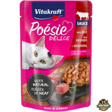 Vitakraft Poésie Delice Macska Alutasak Marha 85g macskaeledel
